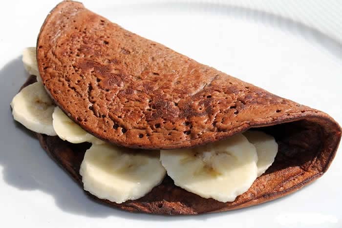 Receita de crepioca de chocolate