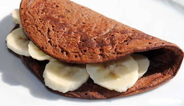 Receita de crepioca de chocolate