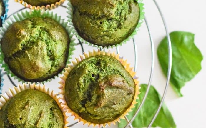 muffins de espinafre e atum
