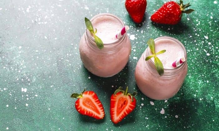 receita de iogurte vegano de morango