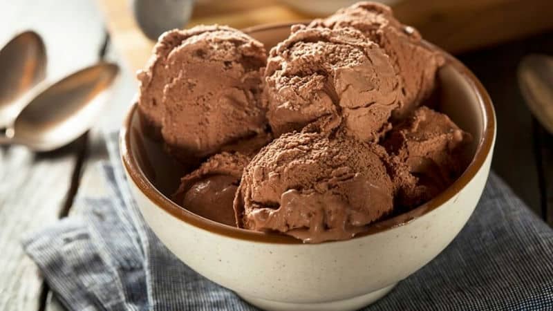 receita de sorvete saudável de cacau e nozes