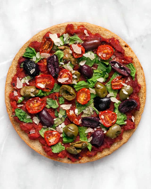 Receita de pizza com massa de quinoa