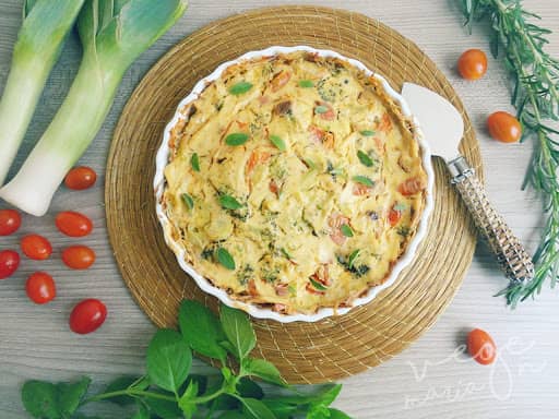 receita quiche de tofu