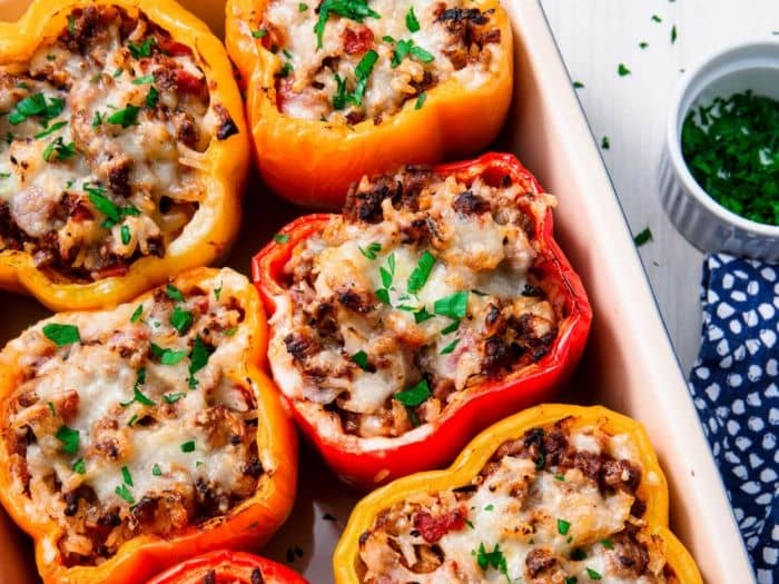 Receita de pimentão recheado com legumes