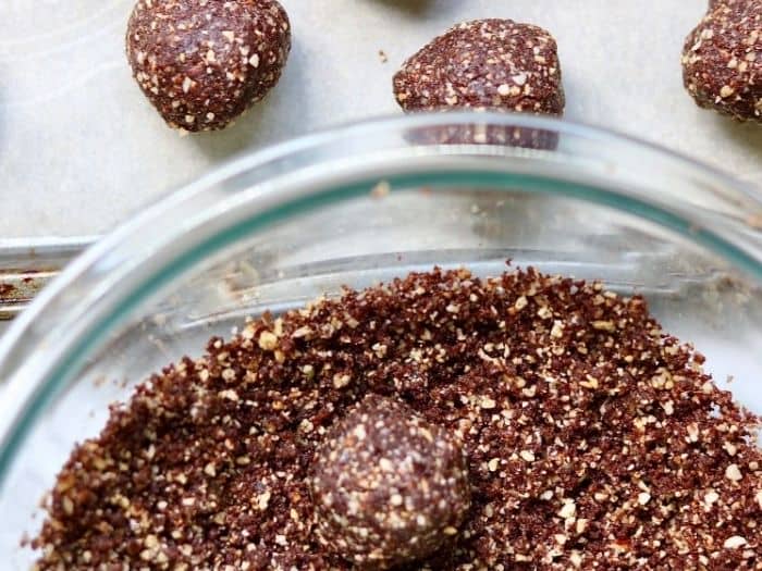 Receita de trufas de nozes e amêndoas