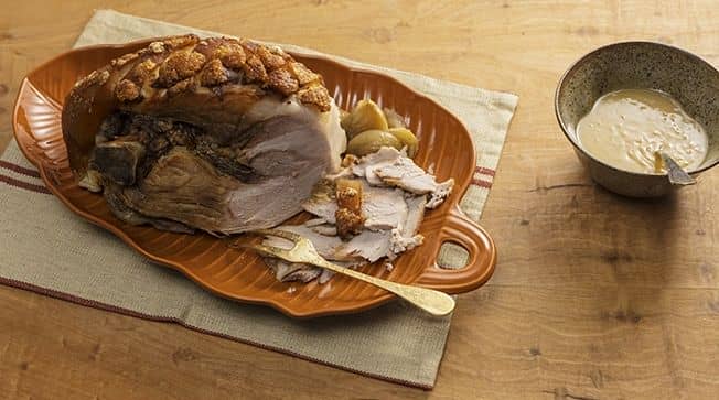 receita de pernil assado com molho de abacaxi