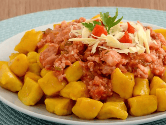 Receita de nhoque de moranga