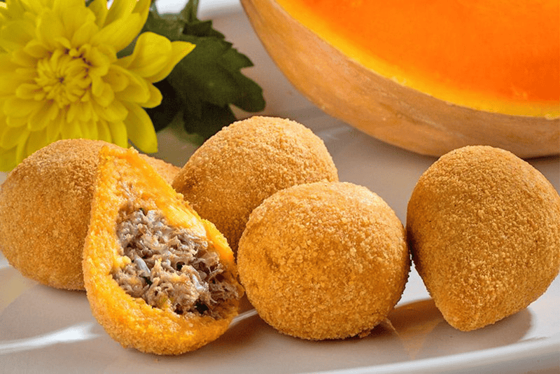 receita de coxinha de frango com moranga