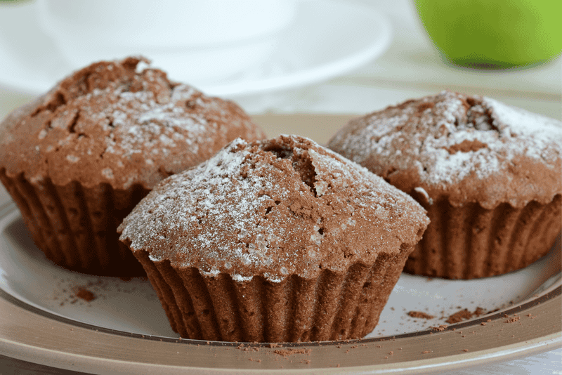 receita de muffin com whey protein sabor cacau