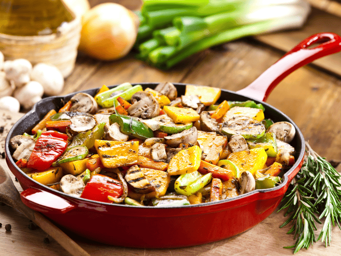Receita de refogado de legumes