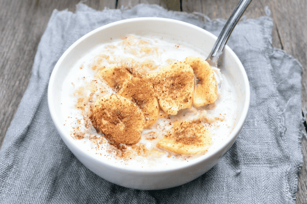 Receita de mingau vegano com banana