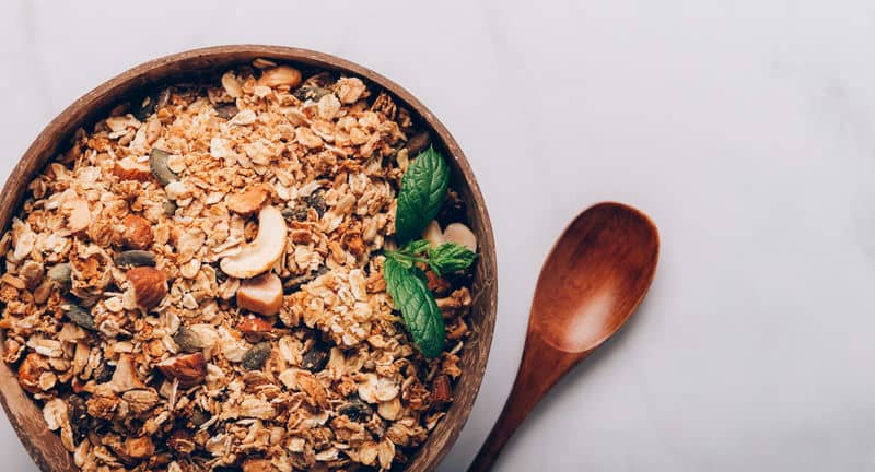receita de granola sem glúten
