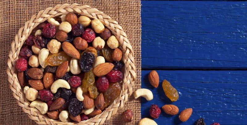 receita de mix de nuts e frutas secas