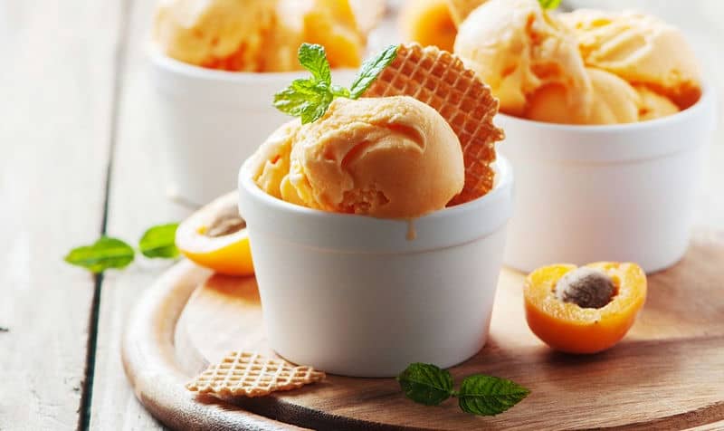 receita de sorbet de pêssego